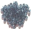 100 4x6mm Crow Beads Transparent Montana Blue